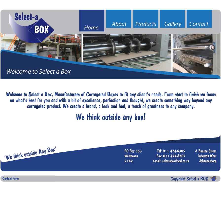 select a box, box manufacture